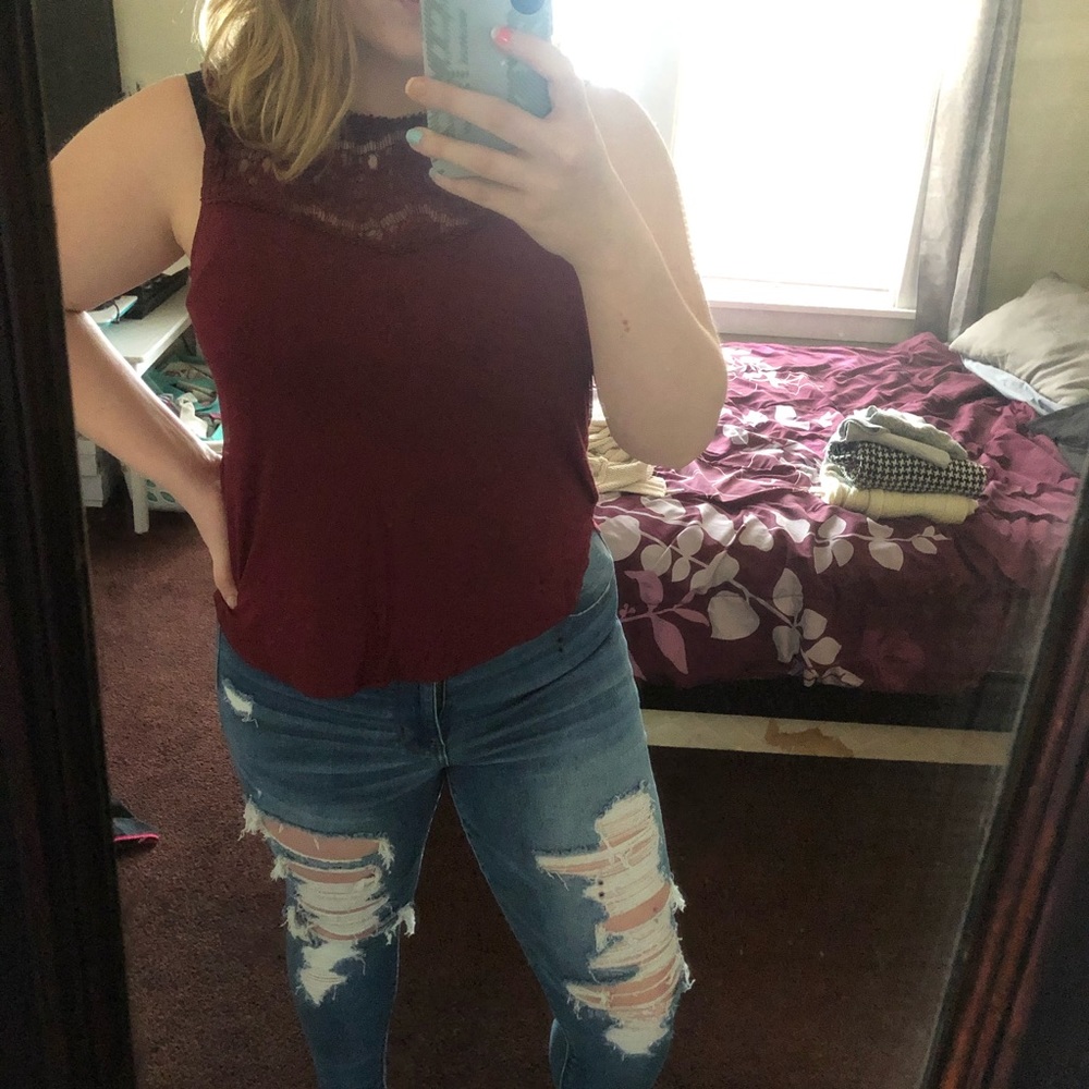 Maroon Tank Top